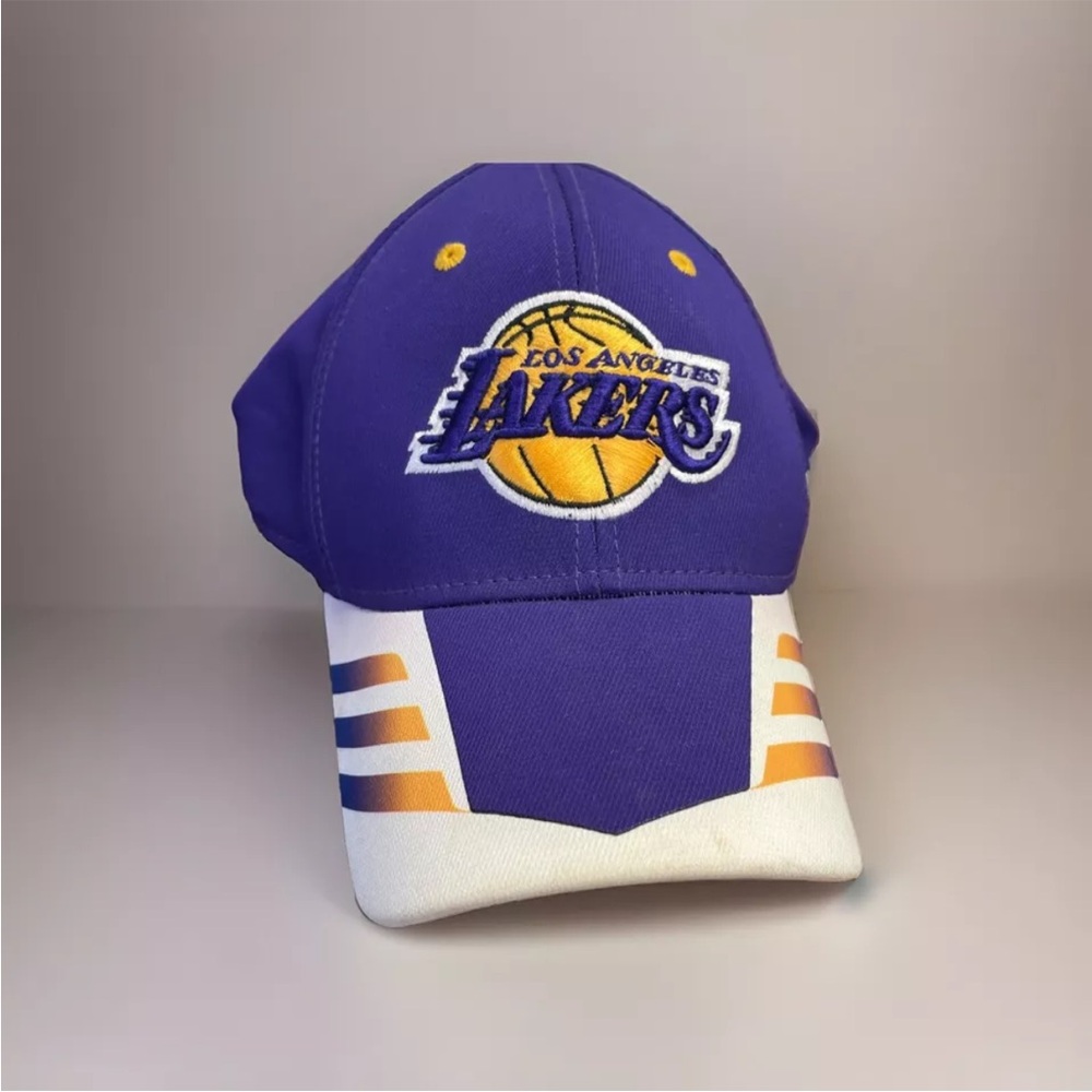 Adidas Climalite Los Angeles Lakers Fitted Baseball Cap Hat NBA Size S/m